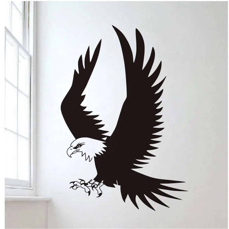 Flying Eagle Wall Stickers For Living Room Birds Animal Removable Wall