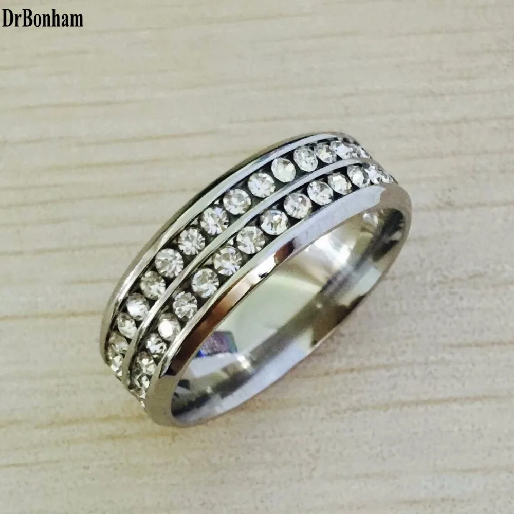 Femmes Fleur Bijoux 8 mm AAAAA CZ Or Blanc Rempli Engagement Anneau Mariage