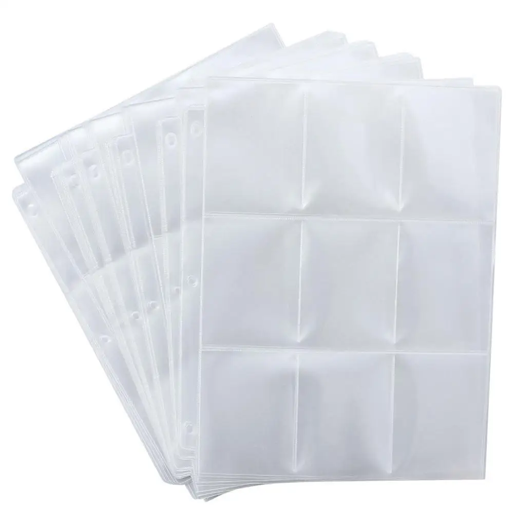 

50 Game Card Sets Storage Wallet Album Page Collection Neutral Transparent Game Card Sleeves Card Album Card Cover