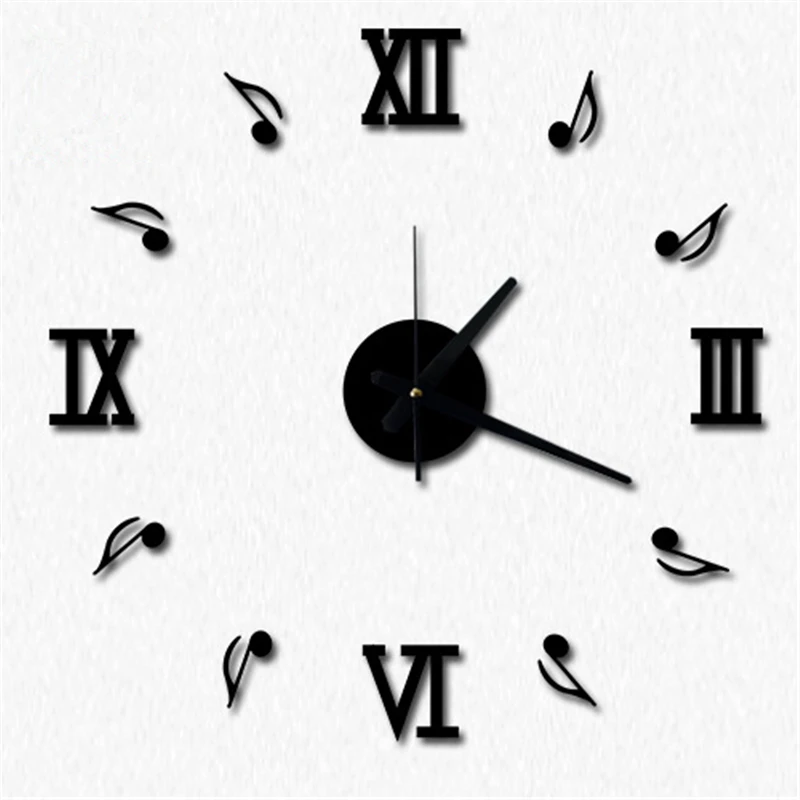 № 009 кварцевые настенные часы подарок на день рождения модные музыкальные ноты