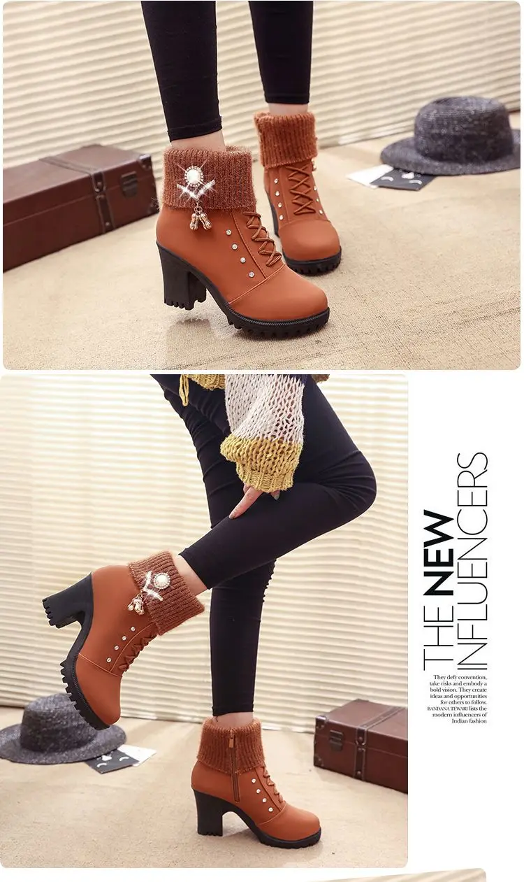botas de salto alto inverno sapatos femininos