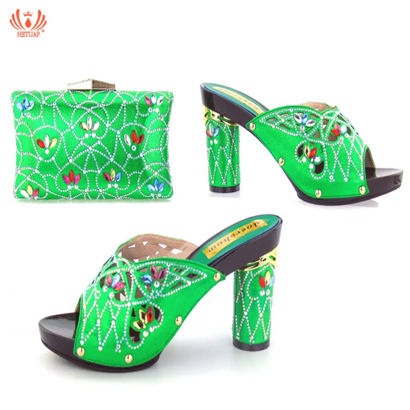 Nouveau lavande orange Bleu pourpre Avec Et Mariage Dames Africain Pour Les Sacs Ensemble Orange Décoré or Italiennes Couleur Femmes Parti vert argent Chaussures rouge Assortis Sac ggqr1