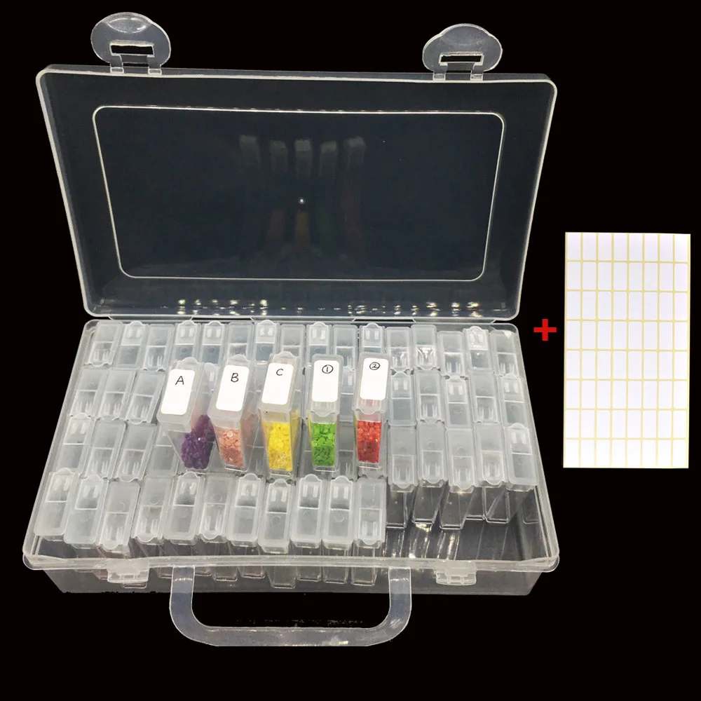 New Transparent Diamond Painting Tools Beads Container Rhinestone