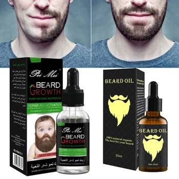 

Gentlemen Beard Oil Growth Organic Moisturizes Facial Hair Moustache Oils Soft Gentle Nourishment Beard Care 30ML