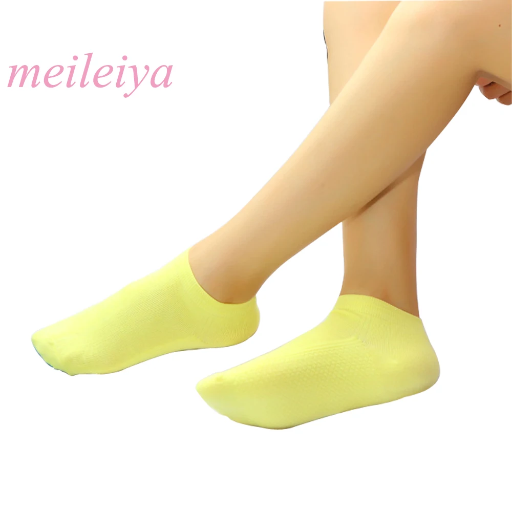 

MEILEIYA 10 pairs / bag spring and summer cotton ladies candy color socks sweet solid color comfortable ladies socks breathable