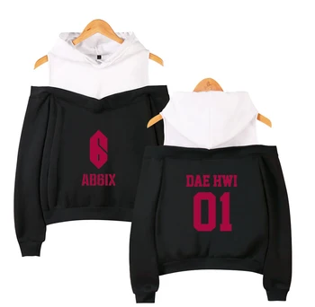 

2019 New AB6IX print hoodies sweatshirts Women's wear 2019 Autumn/Winter hot sale Leisure style Hoodies off-shoulder sweatshirt