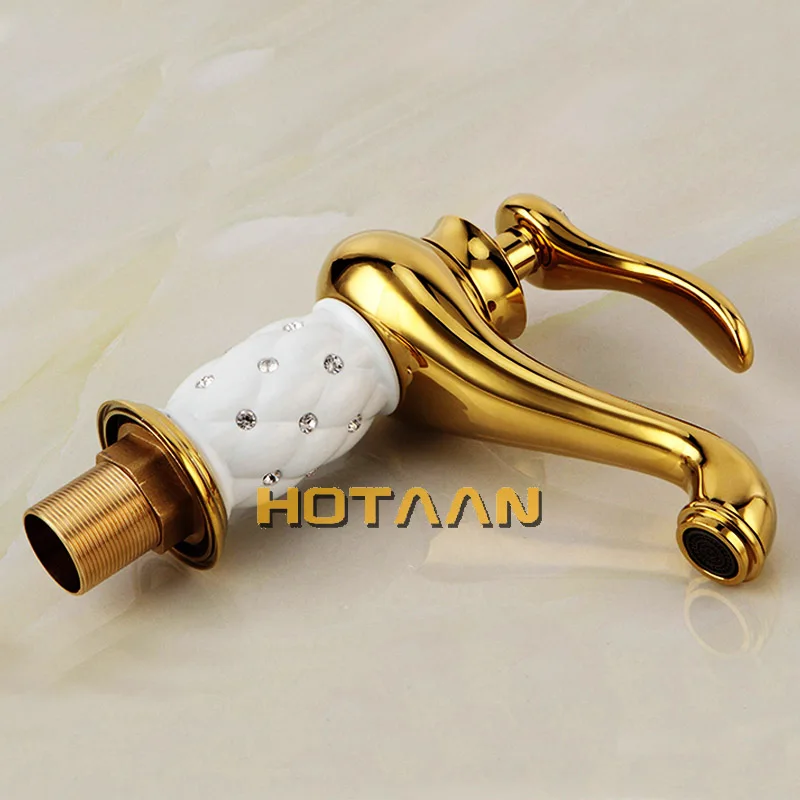 bacia do banheiro torneira de ouro latao 01