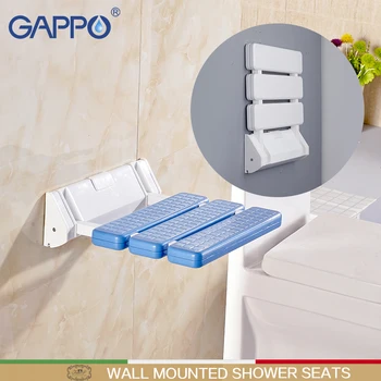 

GAPPO wall mounted shower seats folding bath chair shower bath seat toilet chair for elderly seat shower cadeira banheiro