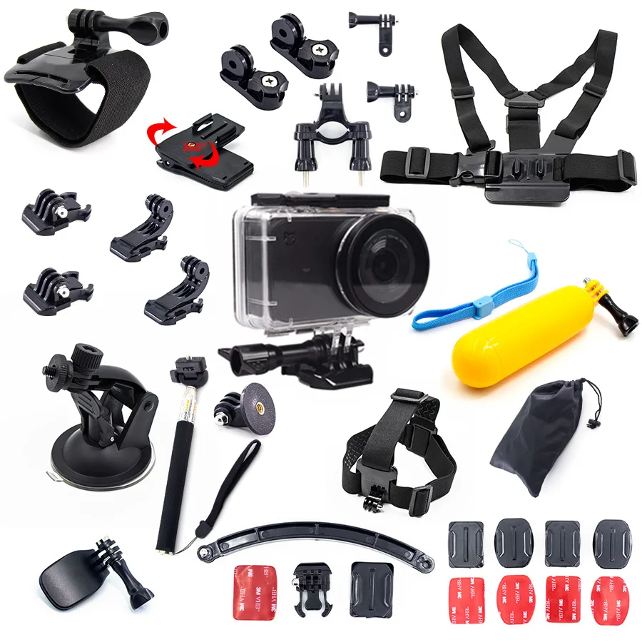 

Waterproof House Case for Mijia Accessories kit Underwater box floatTripod for Xiaomi Mijia Small mini Action Sport Camera Kit