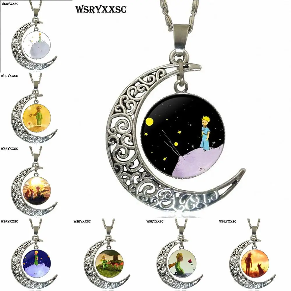 Choker Gifts Crescent Animal Jewelry Necklace Silver Plated Moon Cat Pendants
