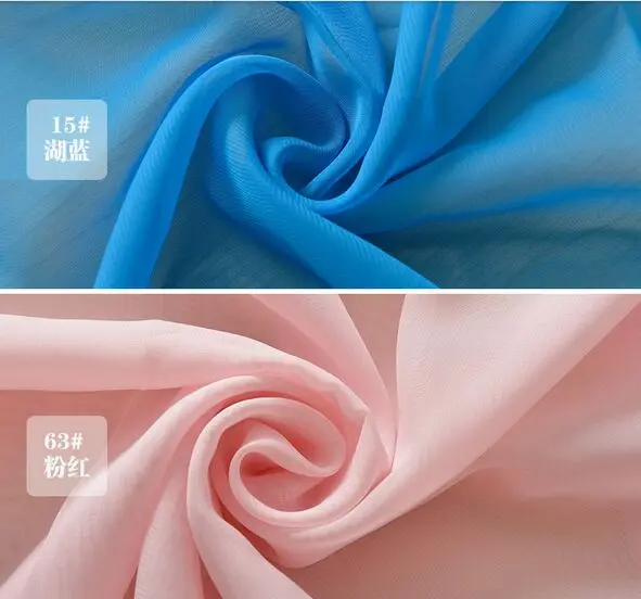 

10m wide 150cm silk Chiffon georgtte fabric soft for dress lining cloth, fabrics wedding DIY