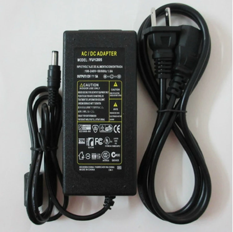 

LCD Monitor Power Adapter Charger 12V5a Monitor Power Supply 3A LED Matching Test Adapter