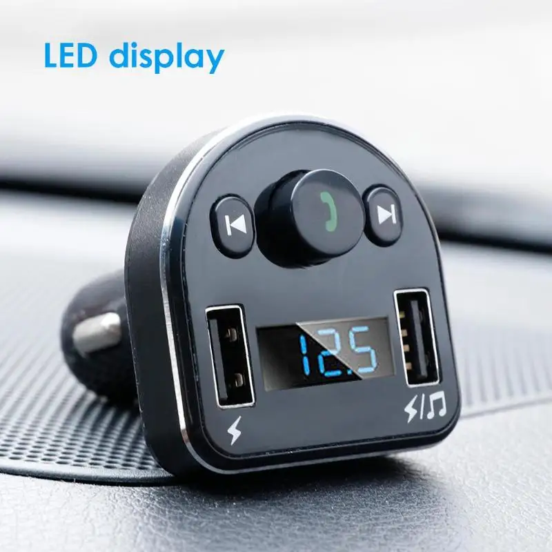 4.6A Dual USB Bluetooth громкой связи автомобильный комплект FM передатчик телефон зарядное устройство авто быстрая зарядка MP3 радио плеер