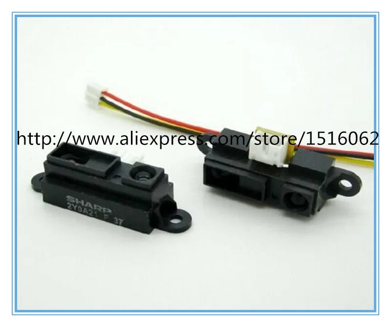 GP2Y0A21YK0F 100 NEW 2Y0A21 10 80cm Infrared distance sensor INCLUDING WIRE