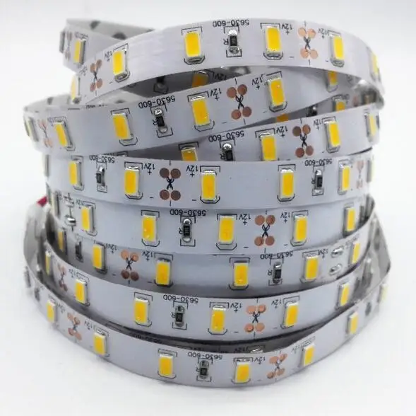 

LED Strip light 5630 DC12V 5M 300led flexible 5730 bar light high brightness Non-waterproof indoor home decoration