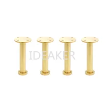 4 шт. 5x11x3 см деревянные ножки для мебели медная мебель ножки шкаф стол диван ноги