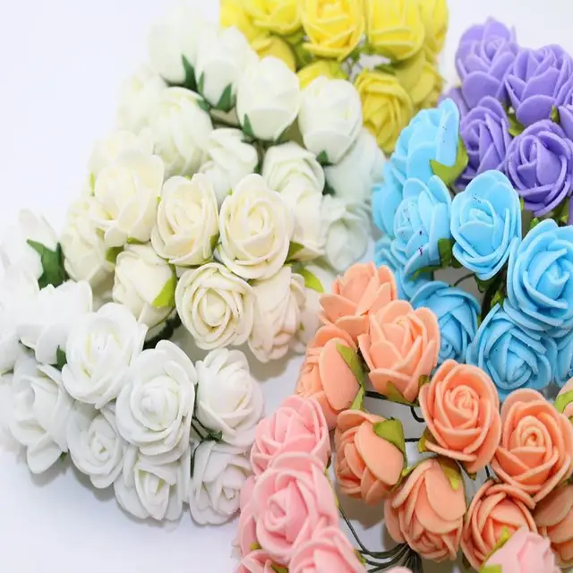 2 CENTIMETRI 144 pcs Multicolor PE Rosa Schiuma Mini Seta Artificiale Bouquet di 2 CENTIMETRI 144 pcs Multicolor PE Rosa Schiuma Mini Seta Artificiale Bouquet di