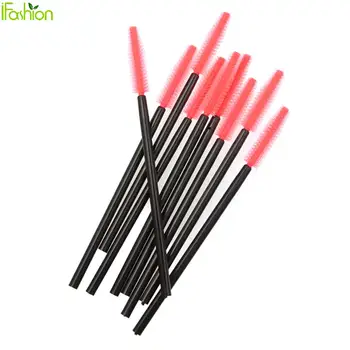 

50 pcs One-Off Disposable Eyelash Brush Mascara Makeup Applicator Wand Makeup Brushes Silica Gel Professional Make Up Brushes