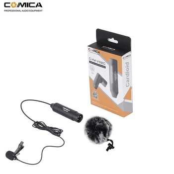 

COMICA CVM-V02C XLR 48V Phantom Power Cardioid Lavalier Lapel Microphone for Canon Sony Panasonic Camcorder for ZOOM Recorder