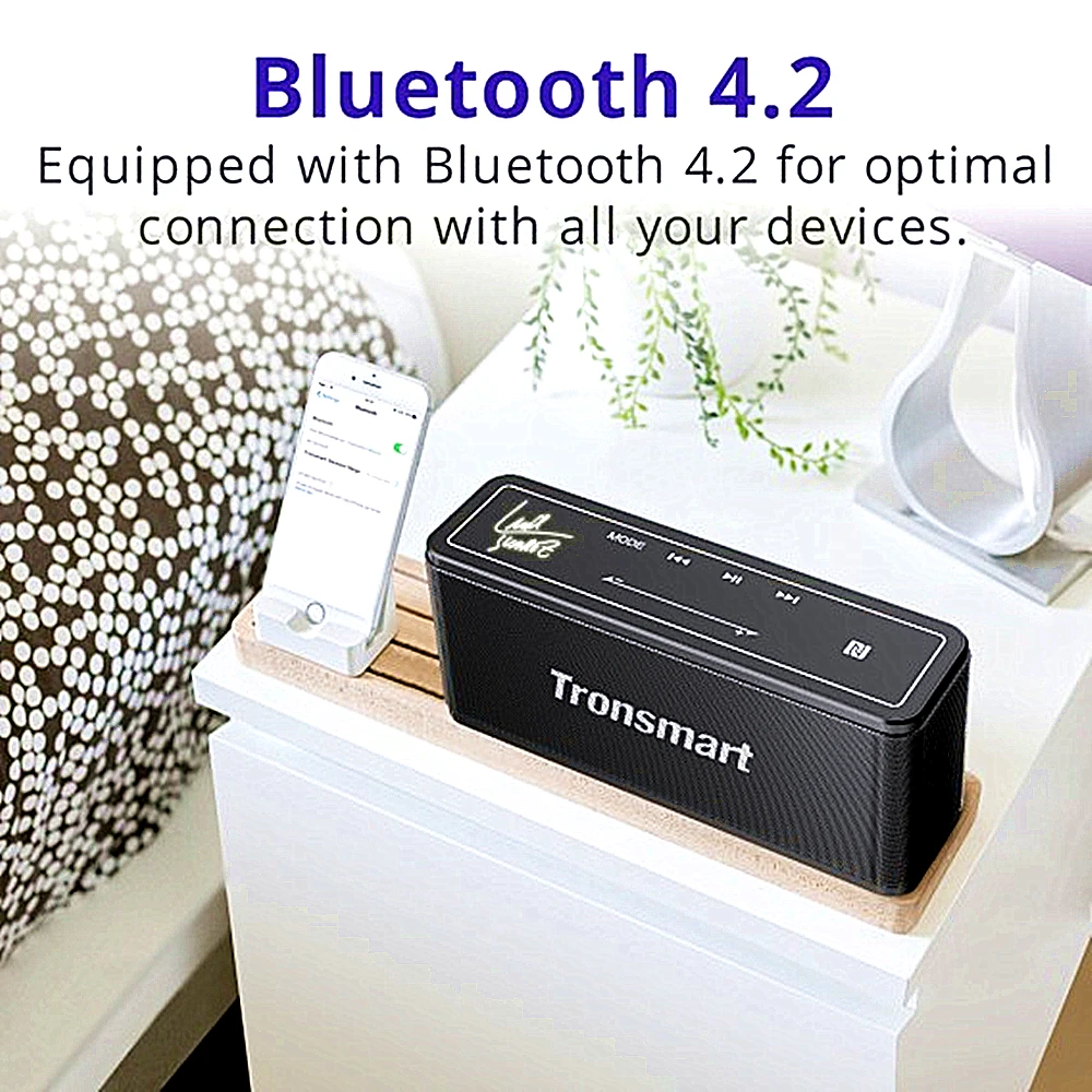 Tronsmart Bluetooth динамик беспроводной портативный динамик IPX7 водонепроницаемый TWS динамик с сабвуфером мощные эффекты Поддержка NFC