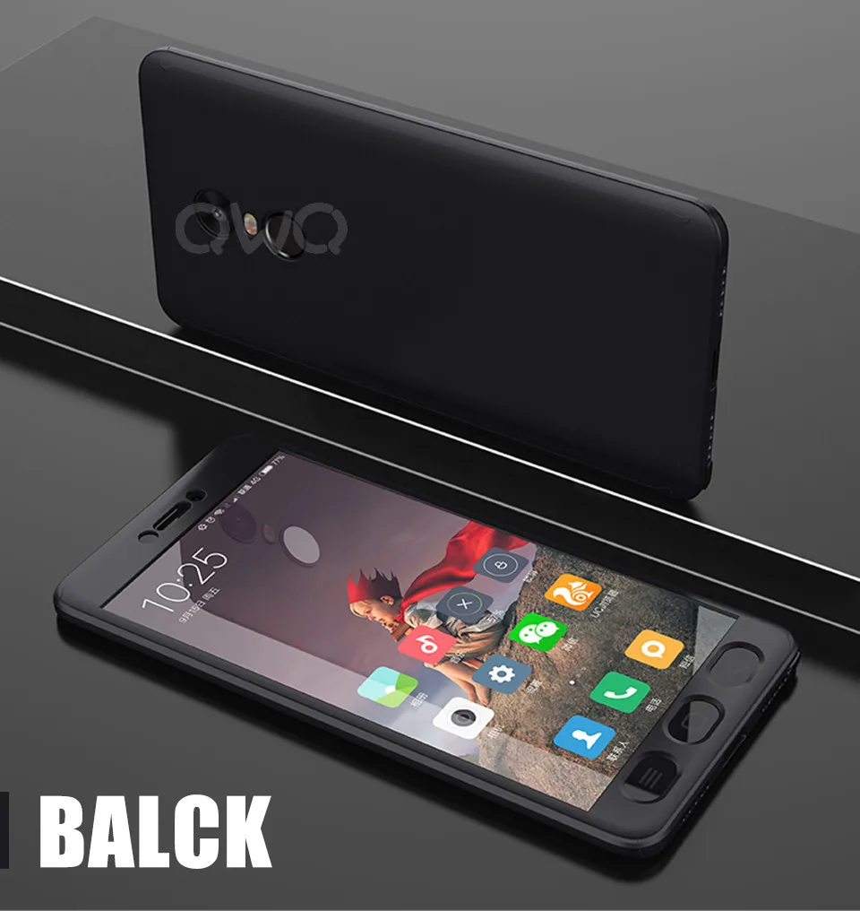 Luxury 360 Degree Phone Cases For Xiaomi Red 4X 5 5 Plus Note 4X 4 Note 5A Note 5 Pro MI A1  Shockproof Full Cover Case 7