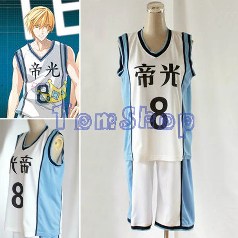 Баскетбольный костюм KUROKO'S баскетбольный Kuroko no Basuke Teiko школьный #8 Kise Ryota для