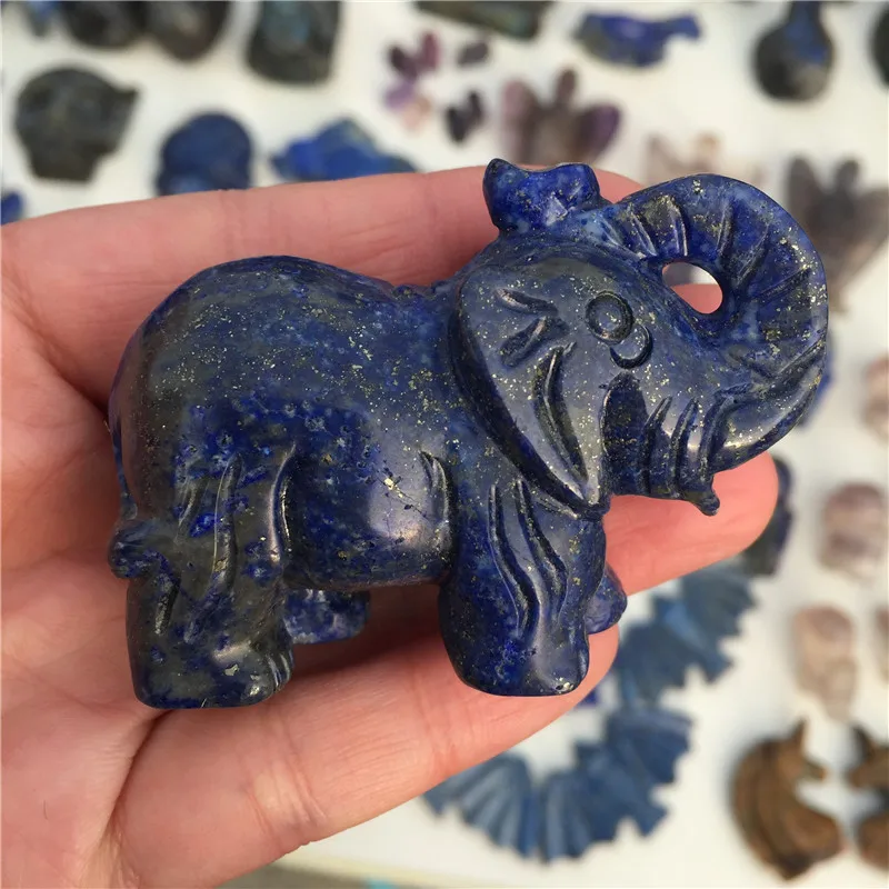 Натуральный Crystal Кристалл Слон ручной резной и полированный животное редкий драгоценный камень украшение дома