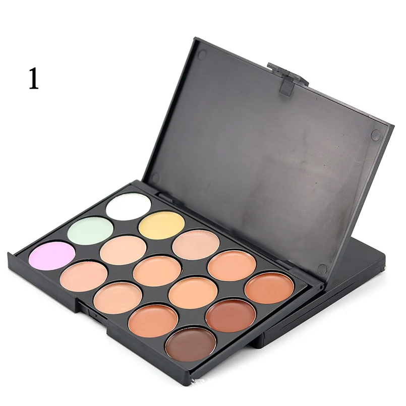 

Popfeel Face Makeup Concealer Face Beauty Concealer Palette 15 colors Facial Contour Cream Long Lasting Professional Cosmetics