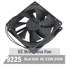 2pcs Gdstime 90mm 92mm 92mm x 25 mm EC Brushless Cooling Fan AC 110V 115V 120V 220V 240V Cooler Axial Indsutry Cooling Fan ac fan s254ap 11 2 3 110v sinwan 3 wire 25489 cooling 620470cfm 19001450 rpm