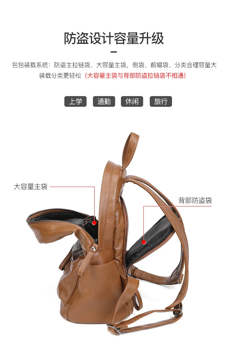 Emon Mummy Maternity Nappy Bag Large Capacity Mommy Travel Backpack Bag Genuine Leather Fashion Mother Nursing Diaper Bag New (6)