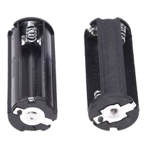 2 Pcs Preto Suporte de Bateria para 3×1.5 V Pilhas AAA Lanterna Tocha