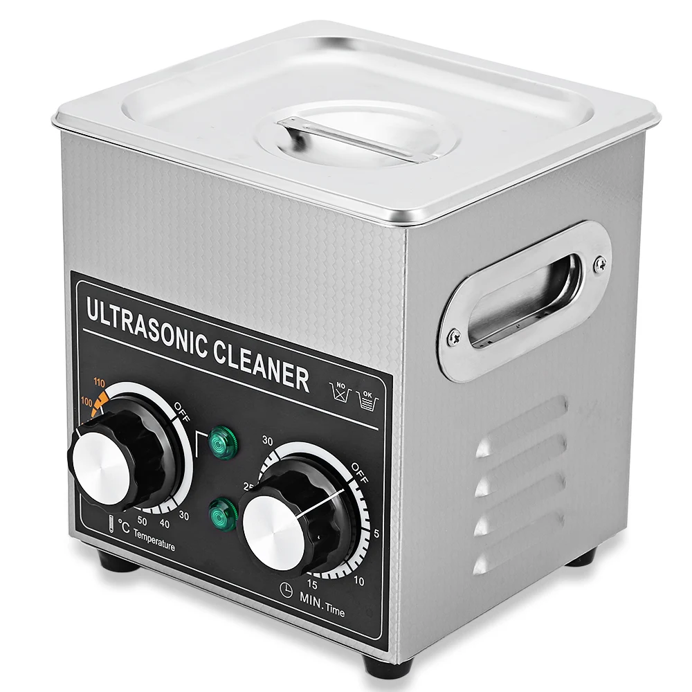 2L Ultrasonic Cleaner Machine with Heater Timer Cleaning Jewelry False