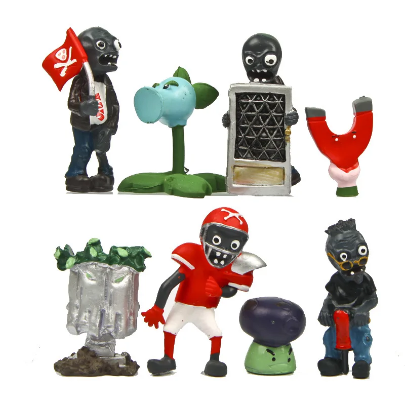 Игрушки аниме brinquedos 8 шт./компл. растения войны зомби 5 поколения анимация подарок