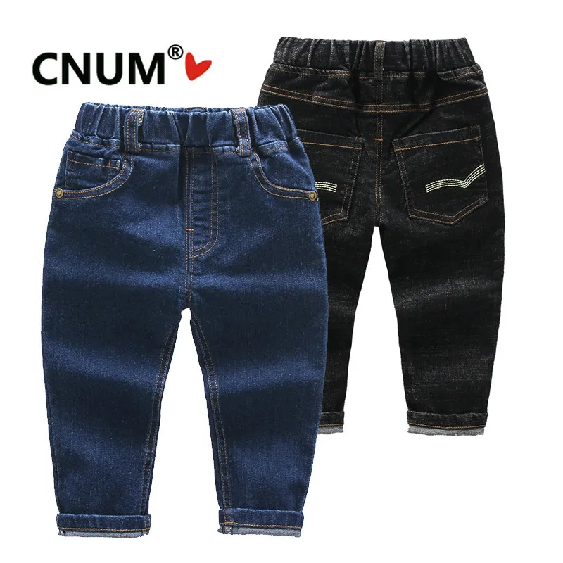 

Boys Denim Jeans Spring and Autumn Children's Pants V-pocket Embroidered Toddler Kids Long Pant Panties