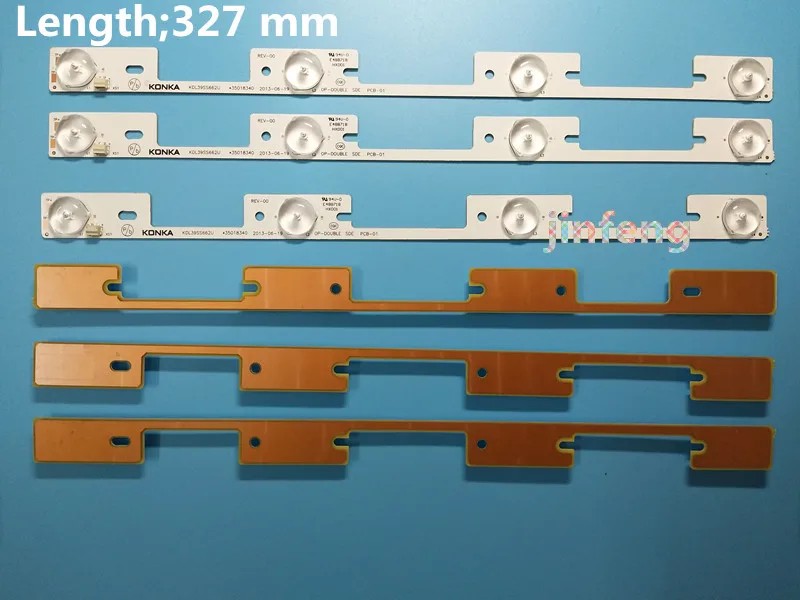 Новый 100 шт. * 4 светодиодный s * 6 В светодиодный полосы работает для ТВ KDL39SS662U 35018339 KDL40SS662U 35019864 327 мм