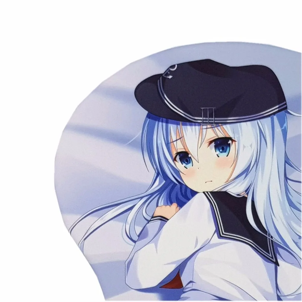 Kantai Collection Хибики аниме 3D хип игровой Мышь колодки коврик С упором для запястий 2WAY
