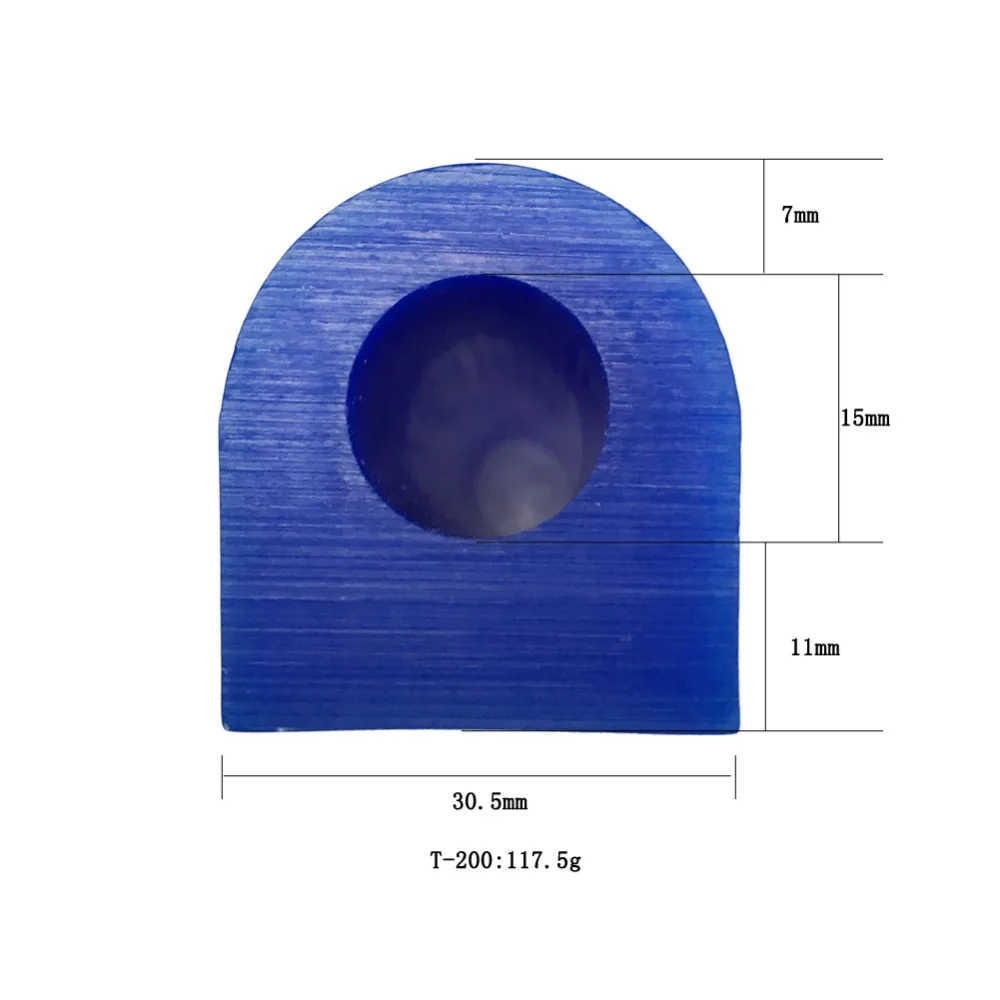 Синий Феррис резьба воск кольцо трубки форма для ювелирных изделий слесарный плоской стороной полировка гравировка аксессуары T200