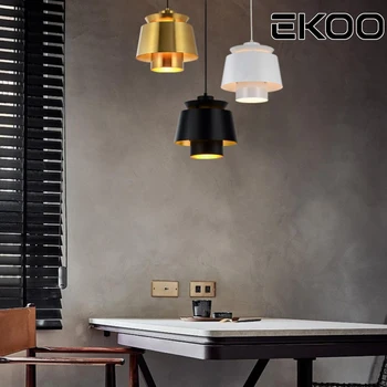 

EKOO Nordic modern living room dining room creative lamp simple porch aisle bar cafe tower small pendant light