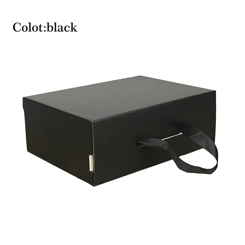 Индивидуальная печатная лого упаковочная коробка для волос парик коробка для волос может быть настроен лого бренд черный/коричневый/белый портативный веревка Обувная коробка