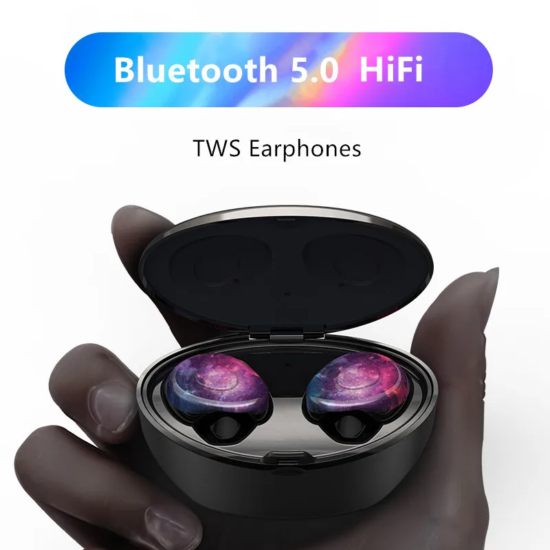 Беспроводная гарнитура Dosmix TWS Bluetooth 5 0 наушники Twins с зарядным устройством для iPhone
