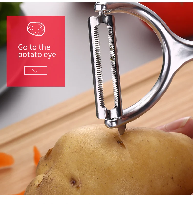 JueQi Овощечистка для фруктов из нержавеющей стали супер острое картофельное устройство для чистки кухни 18/8 посудомоечная машина безопасные кухонные аксессуары