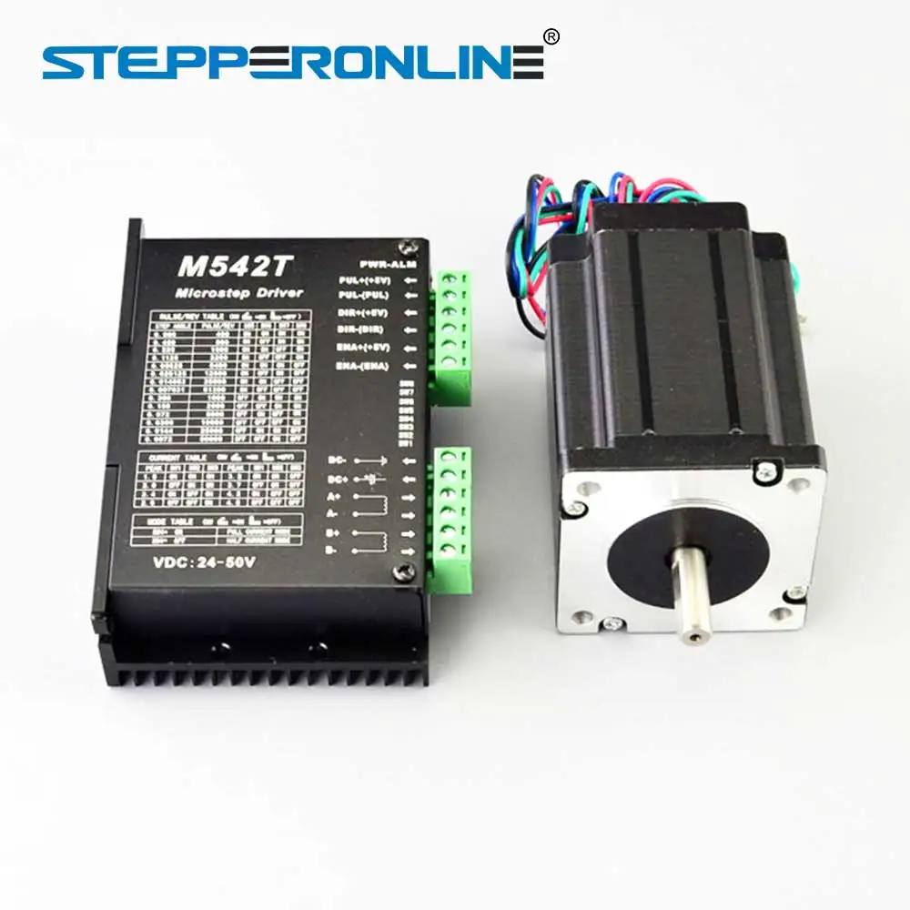 Kit Cnc Eixo 1 3.1nm e 439oz. in 24 Nema Stepper Motor & Driver Cnc Moinho Router Torno Robô