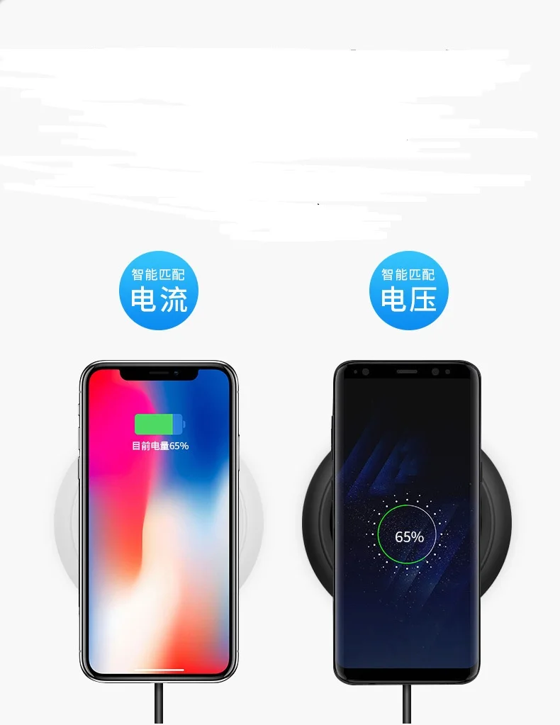 

2019 QI Wireless Charger Cell phone Charger Fast Charging For Samsung Galaxy s8 s7 note8 iphoneX 8
