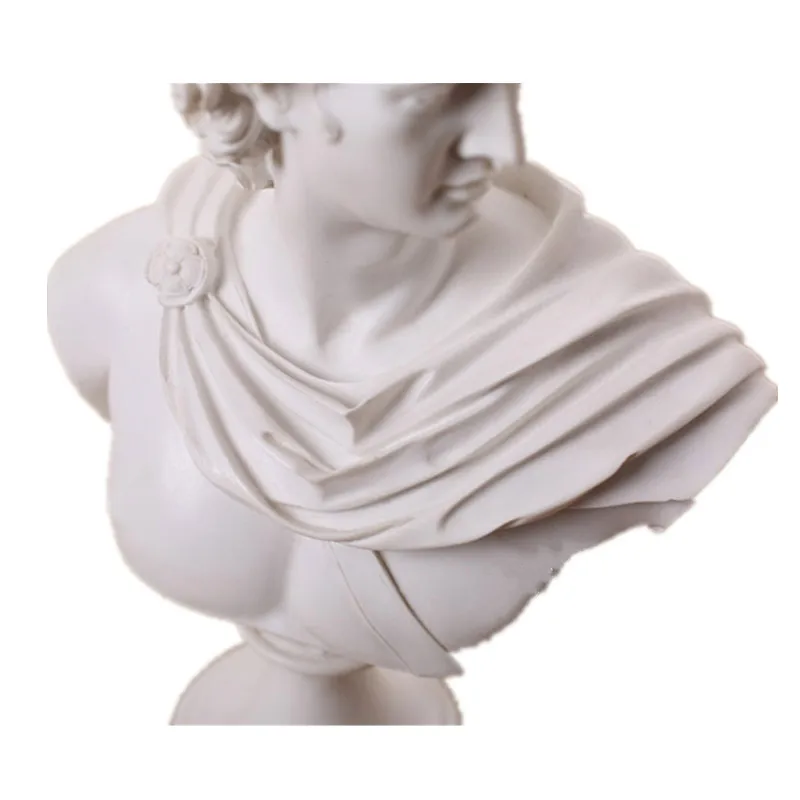 31 см Аполлон Венера Давид Бельведер BC: скрепленный мраморной смолы Скульптурный бюст греческая мифология аксессуары для дома R07