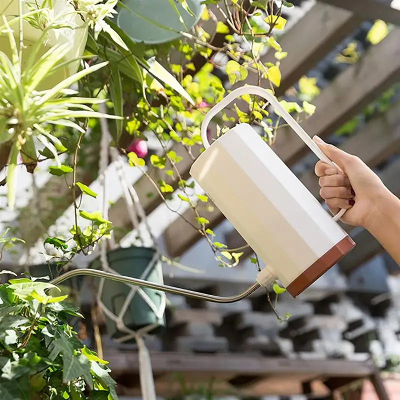 Portable Long Mouth Plastic Watering Can Home Watering Pot Fertilizing Pot Watering Gardening Tools For Flower Plants