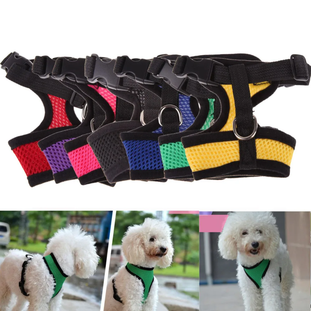 Adjustable Comfort Soft Breathable Dog Harness Pet Vest Rope Dog Chest