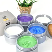 Цветной воск для укладки волос, временная краска для волос, одноразовая модная формовочная краска, грязевой крем, инструменты для моделирования цвета волос