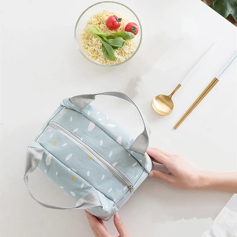 Portable Picnic Bag Outdoor Camping Hiking Thermal Lunch Box Beach Insulated Cooler Bags Food Snack Storage For Women Mom