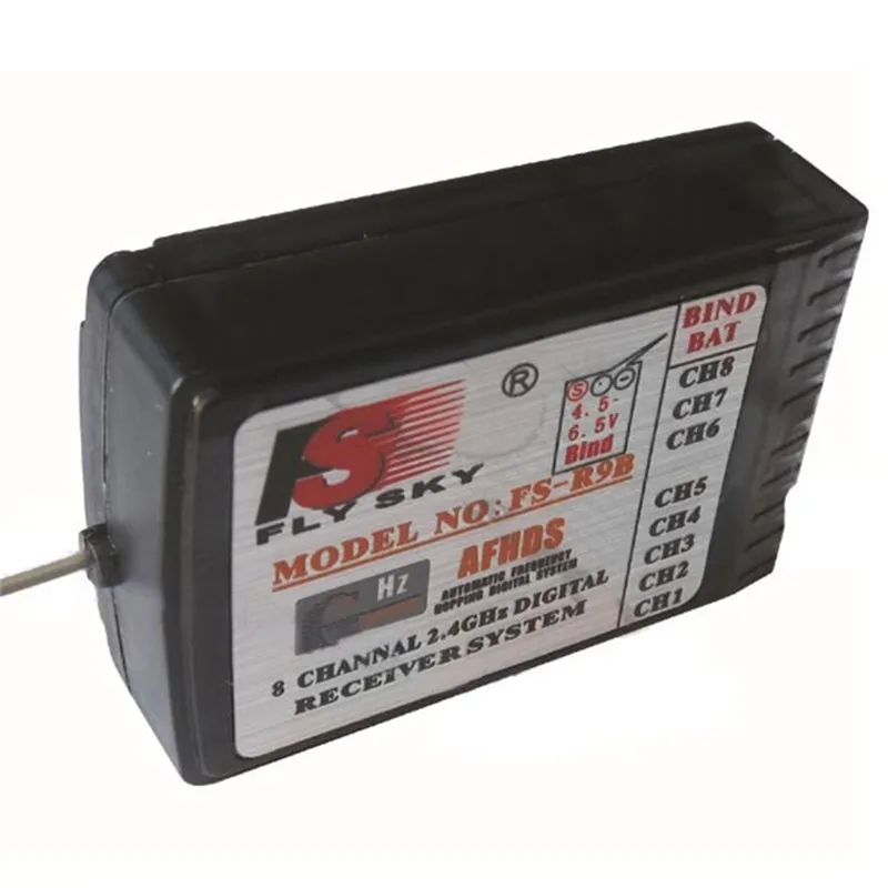 

FlySky FS-R9B 8Ch 2.4Ghz-2.48GHz RC Receiver For TH9X Transmiter 500KHz Frequency Width Rc Parts