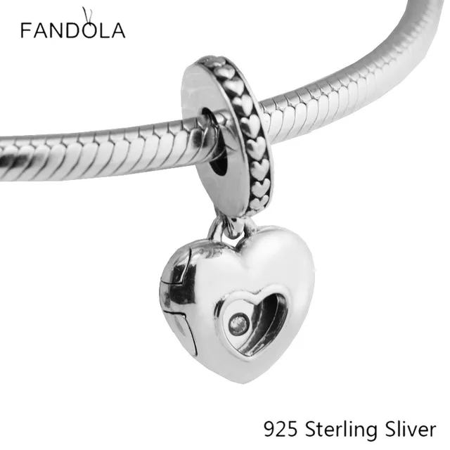 Beads Fits Pandora Bracelets 925 Sterling Silver Jewelry Heart 2017